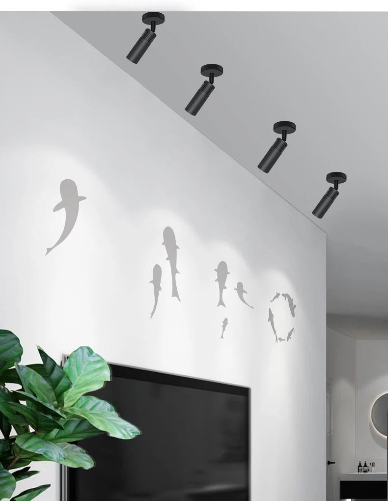 Nordic Projection Fish Ceiling Light