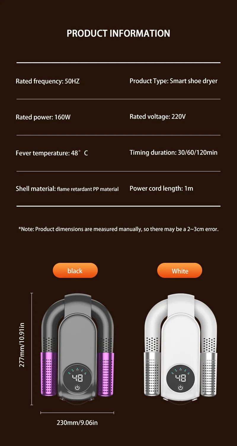 Electric UV Shoe Dryer