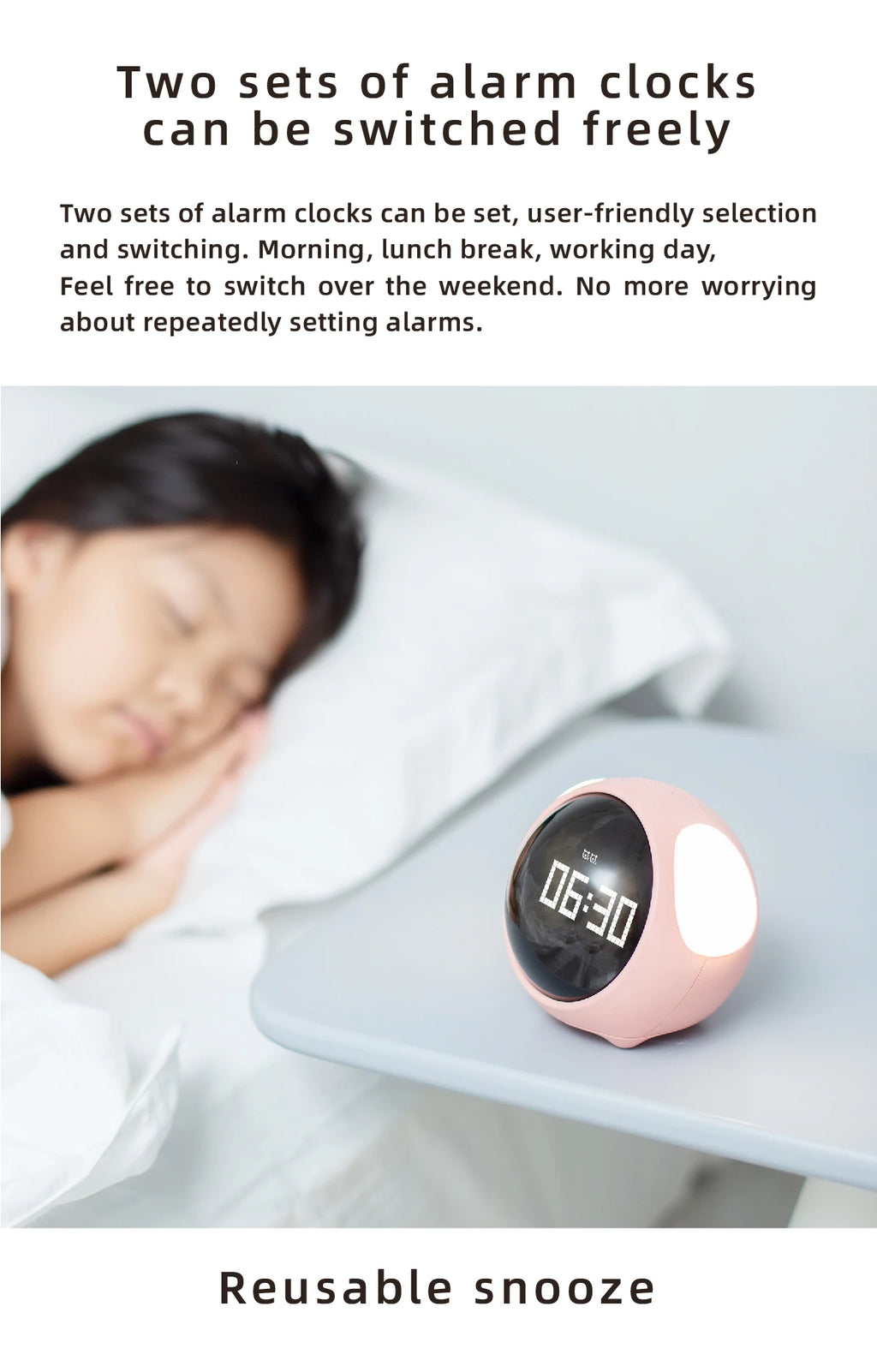 Child Digital Emotion Alarm Clock