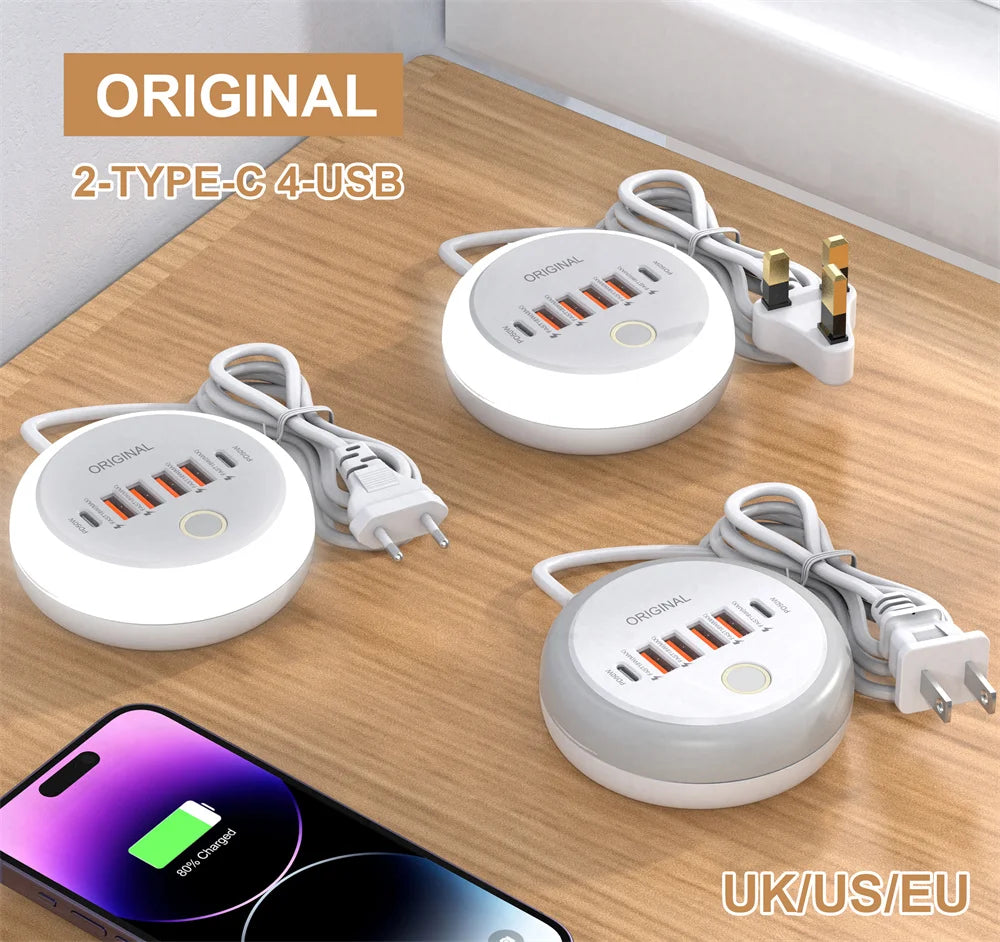 Multi-Port USB Charger Power Strip