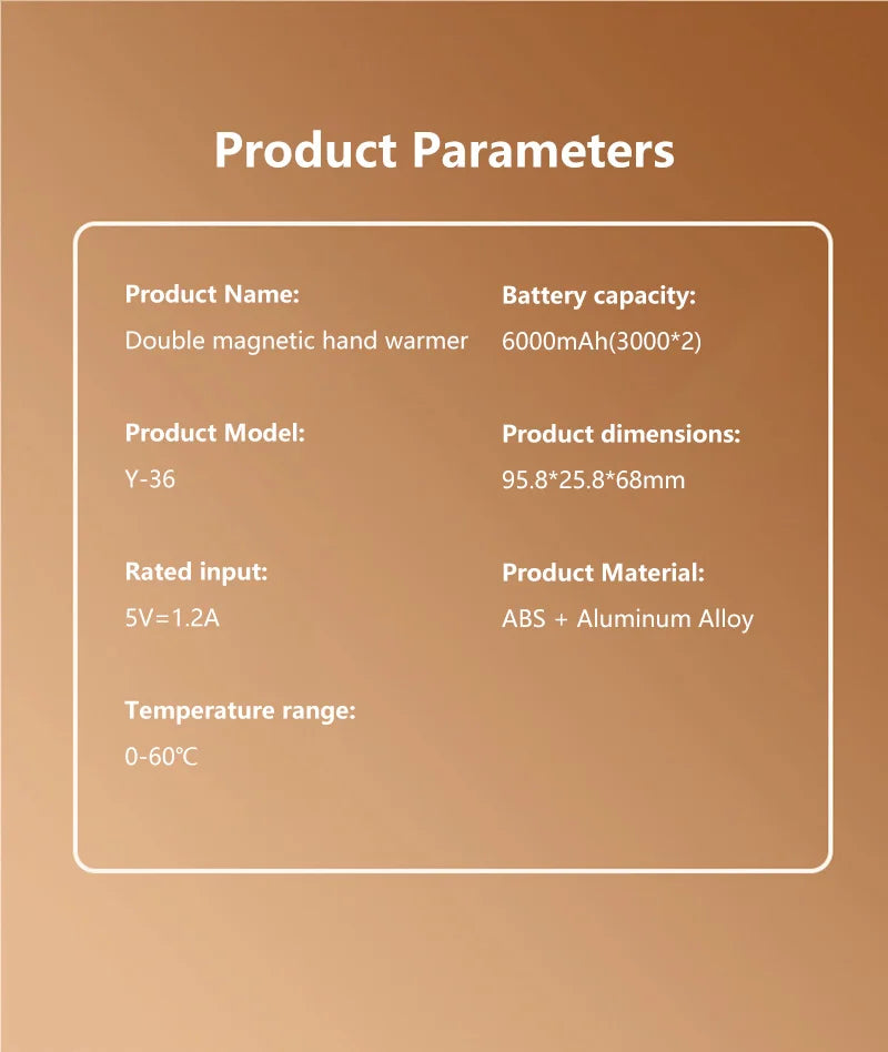 Rechargeable Magnetic Hand Warmer