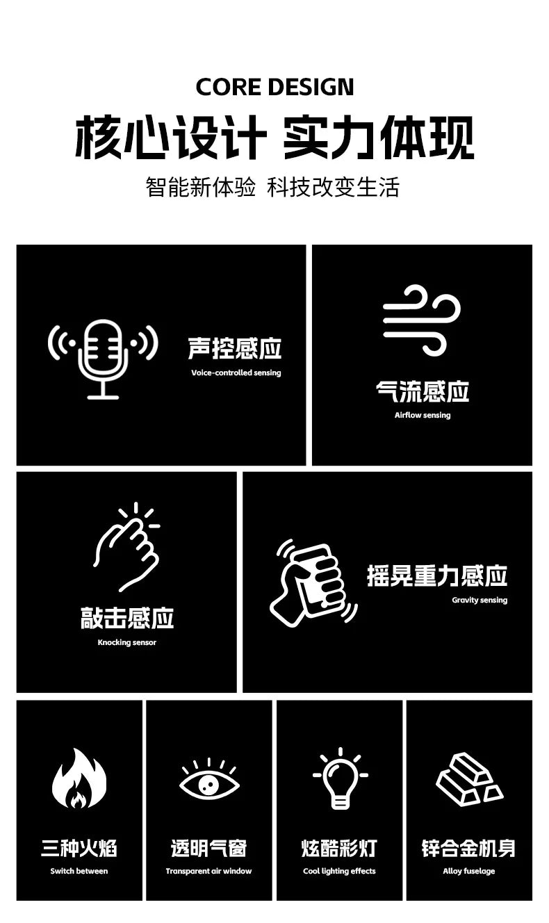 Gas-Electric Dual-Purpose Lighter