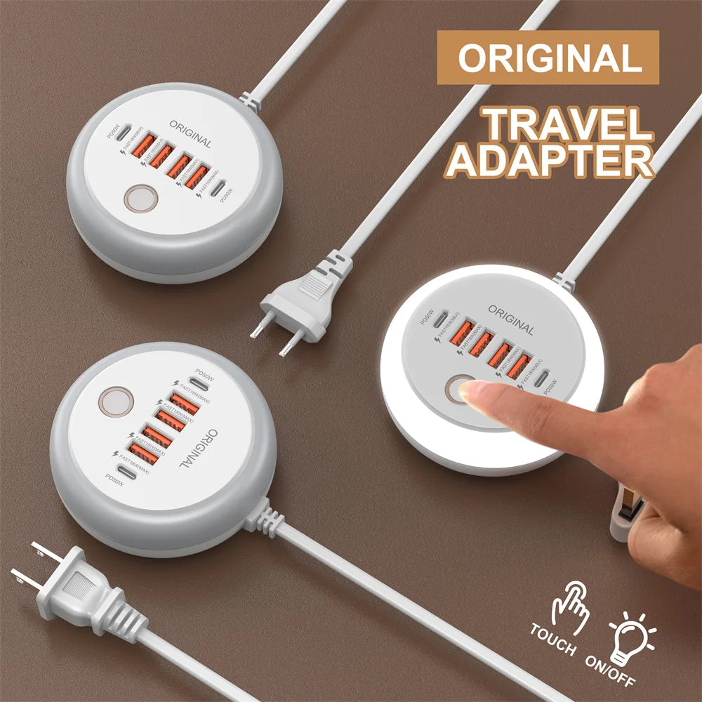 Multi-Port USB Charger Power Strip