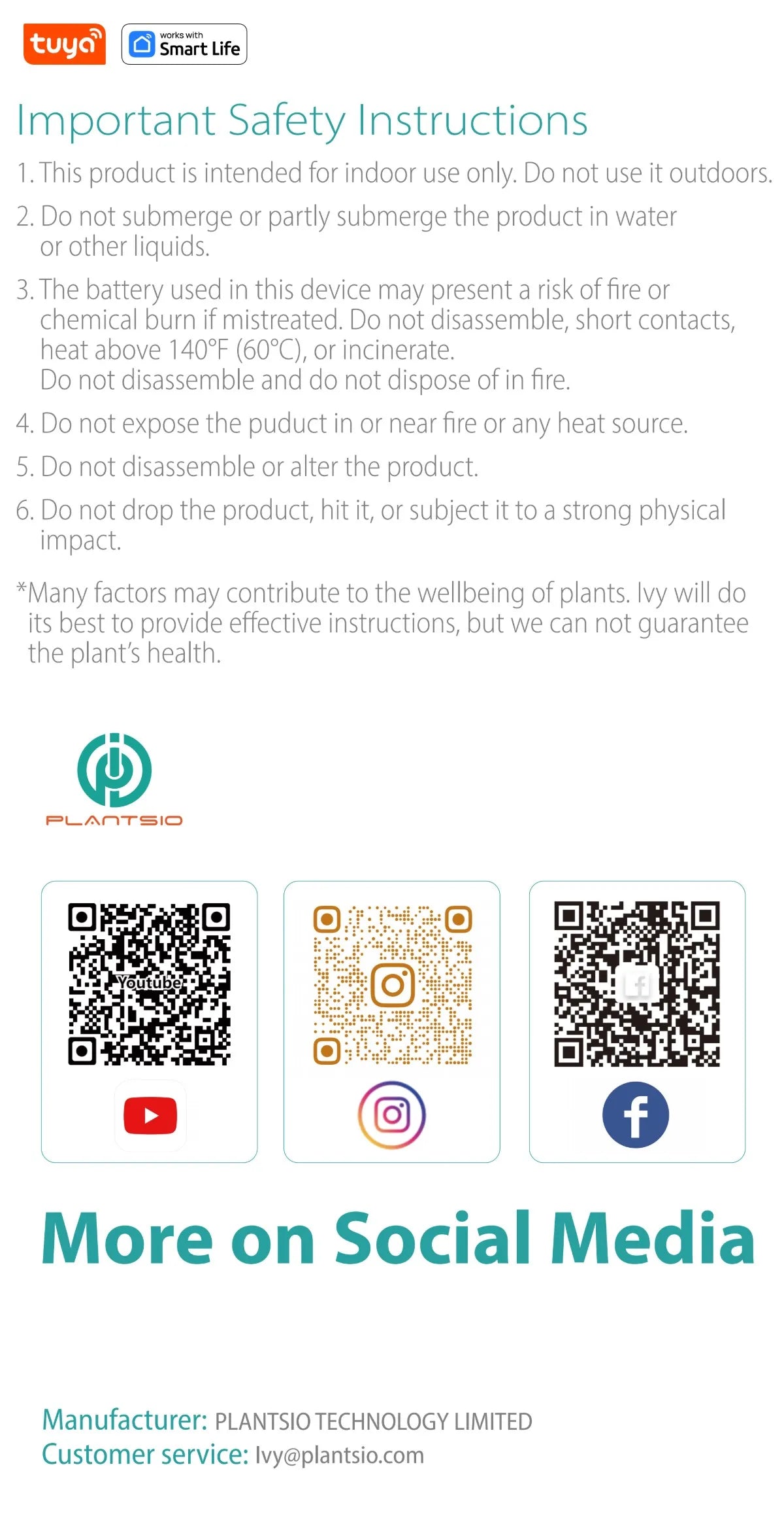 Tuya Ivy Smart Planter