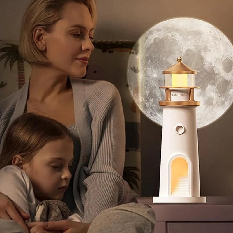 Moon Lamp Projection Lighthouse