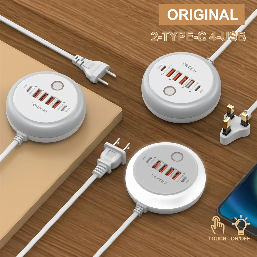 Multi-Port USB Charger Power Strip