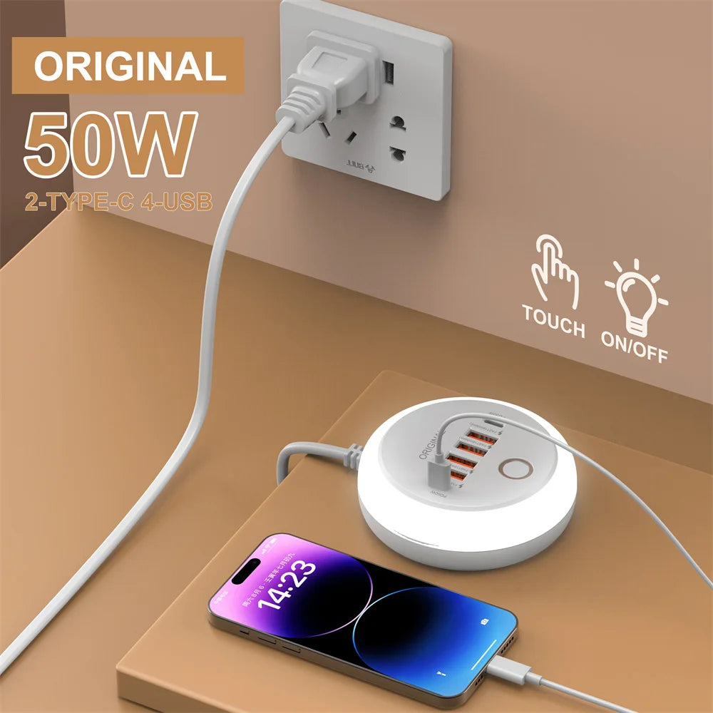 Multi-Port USB Charger Power Strip