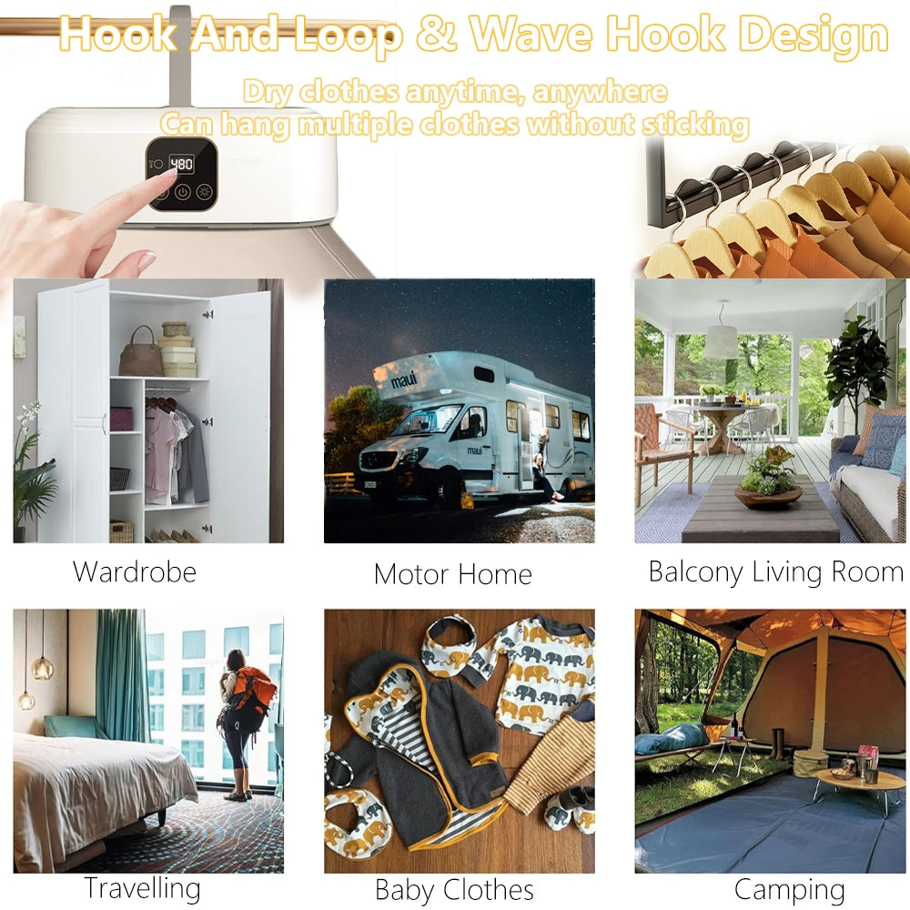 Portable Foldable Electric Clothing Dryer