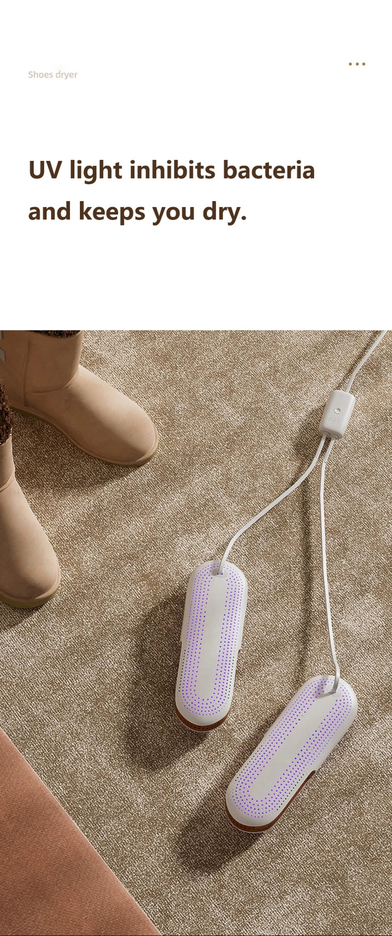 Deodorising & Sterilising Shoe Dryer